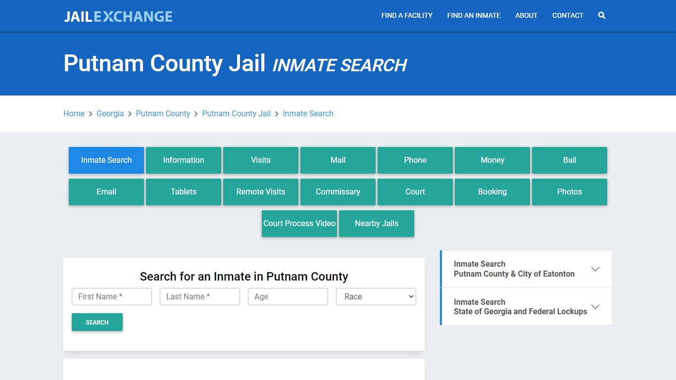 Putnam County Jail, GA Inmate Search: Roster & Mugshots