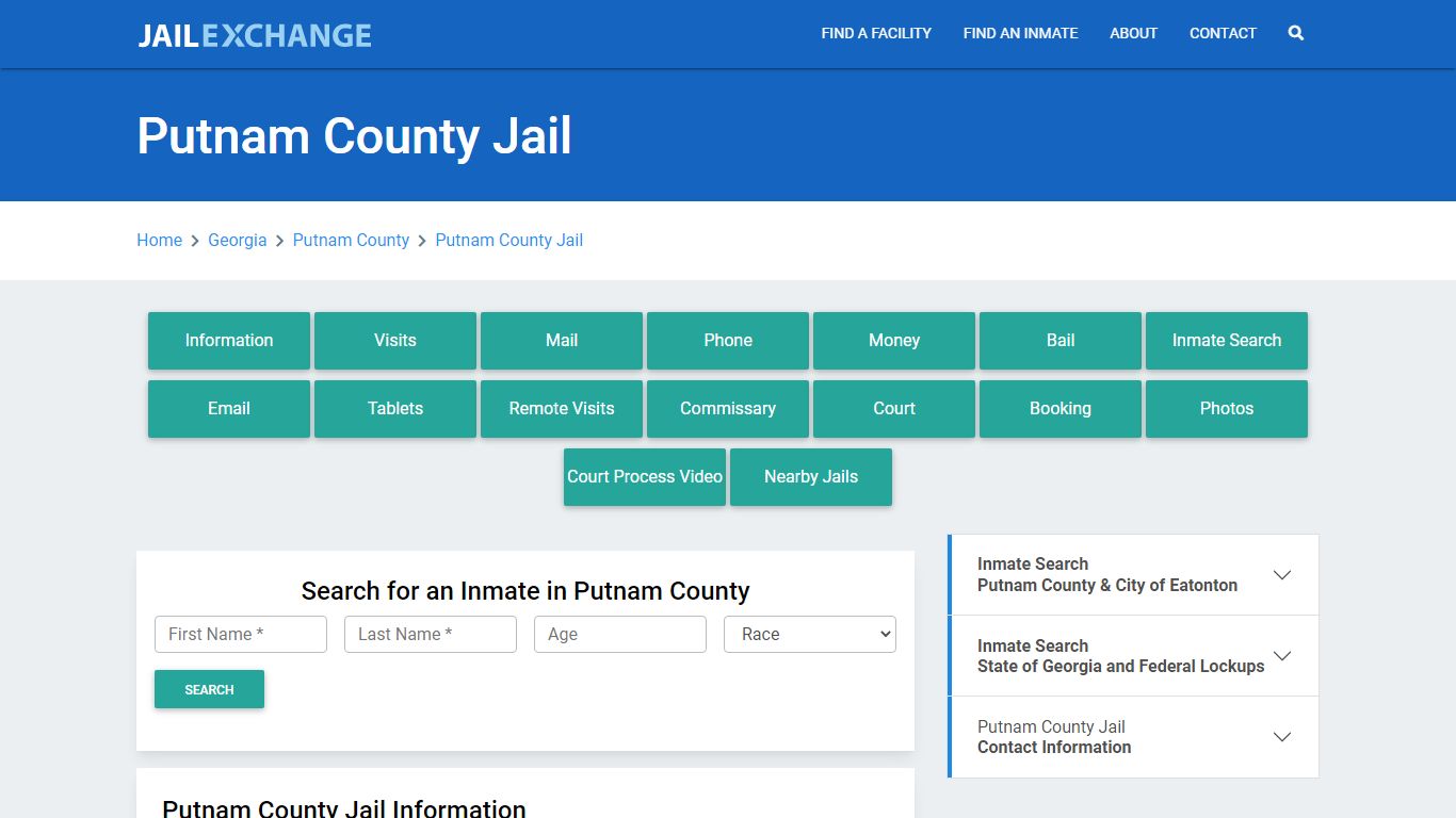 Putnam County Jail Roster Lookup, GA, Inmate Search